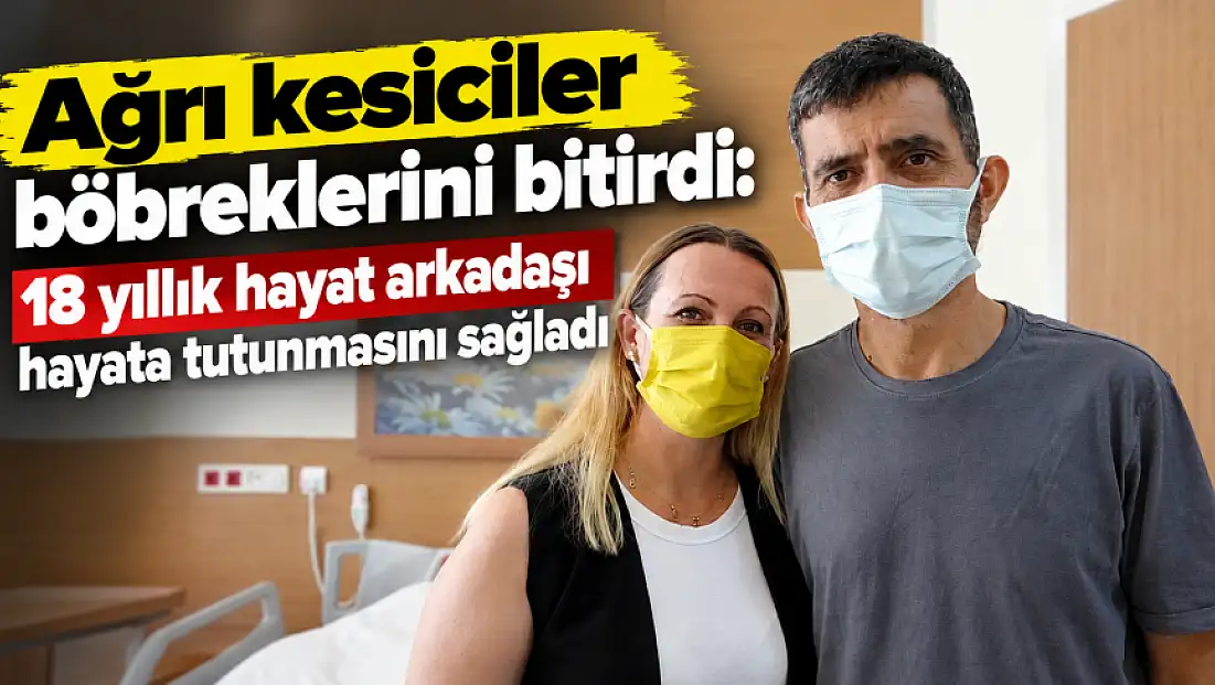 Ağrı kesiciler böbreklerini bitirdi: 18 yıllık hayat arkadaşı hayata tutunmasını sağladı