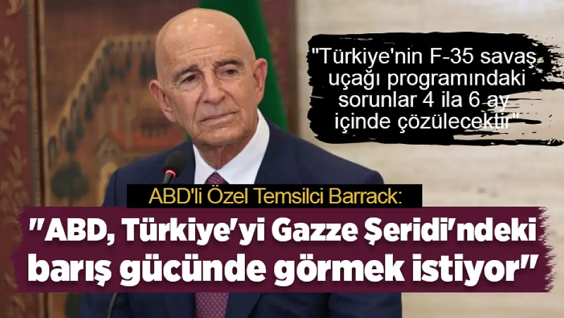 Barrack'tan S-400 ve F-35 Konusunda aylar içinde çözüm mesajı