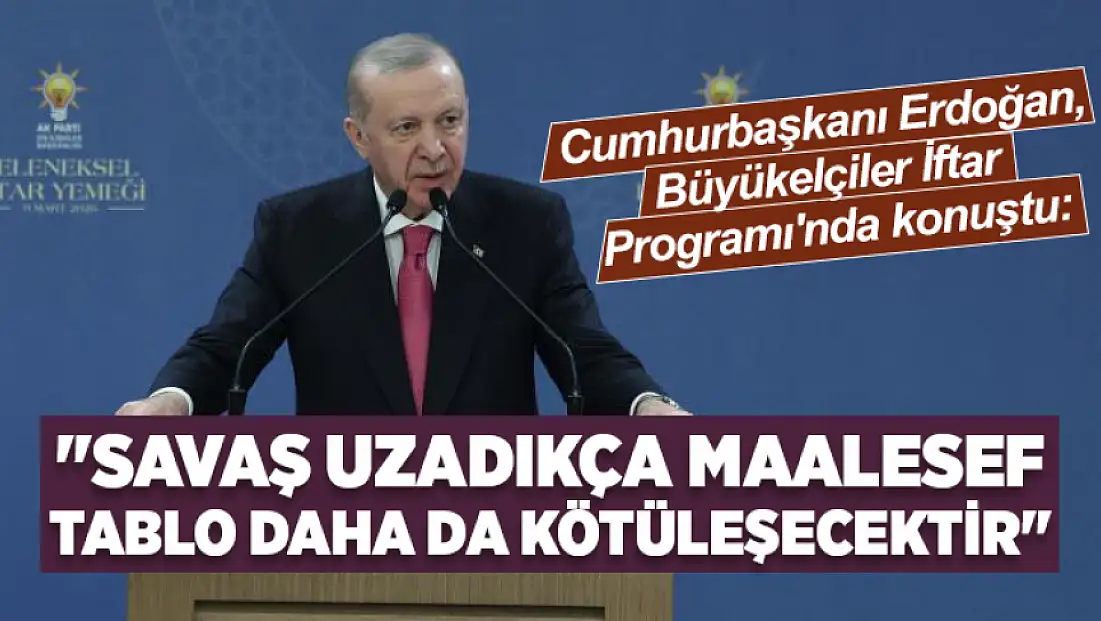 Cumhurbaşkanı Erdoğan: Bölgemizin aynı acıları tekrar yaşamasını istemiyoruz