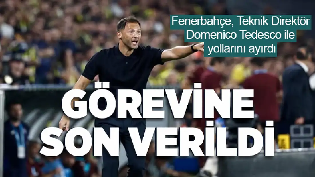 Fenerbahçe, Teknik Direktör Domenico Tedesco ile yollarını ayırdı