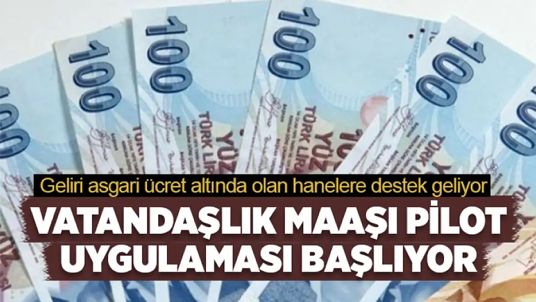 Geliri asgari ücret altında olan hanelere destek geliyor