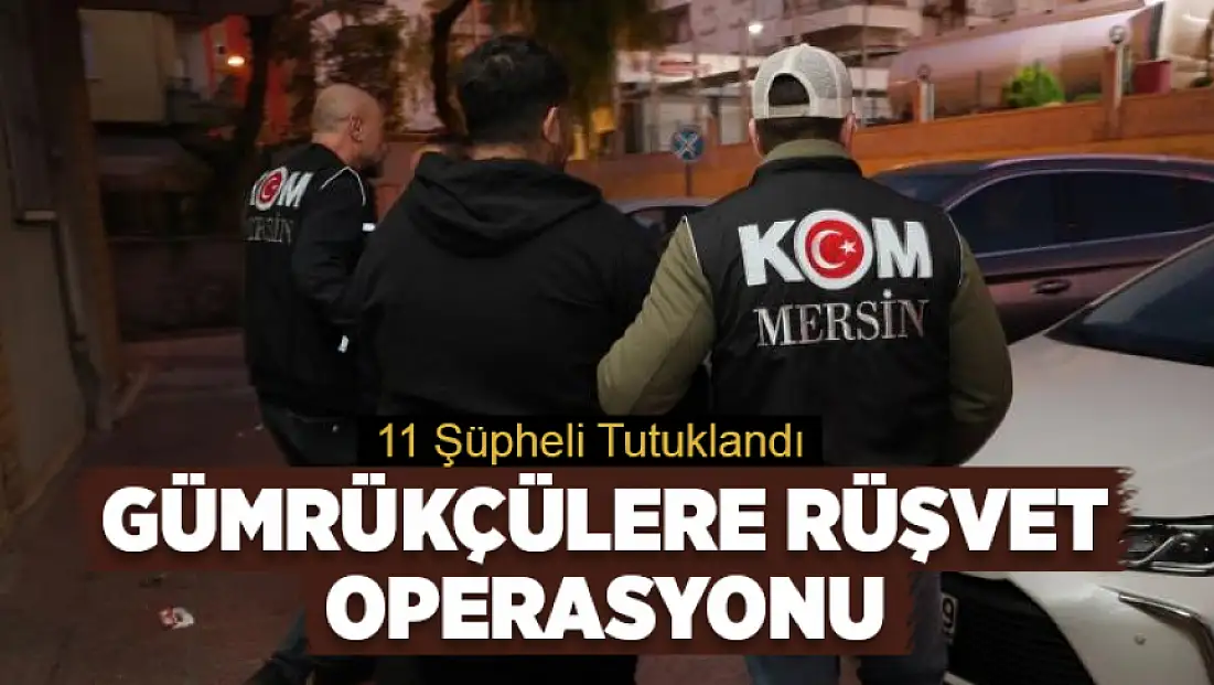 Gümrükçülere rüşvet operasyonu: 11 şüpheli tutuklandı