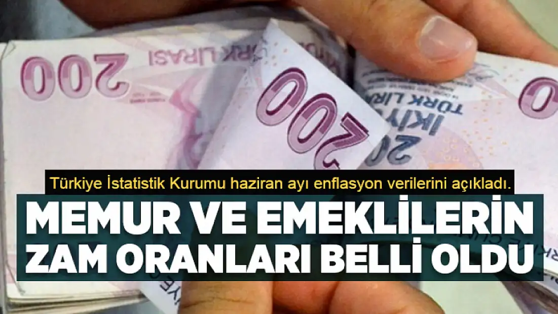Memur ve emeklilerin zam oranları belli oldu