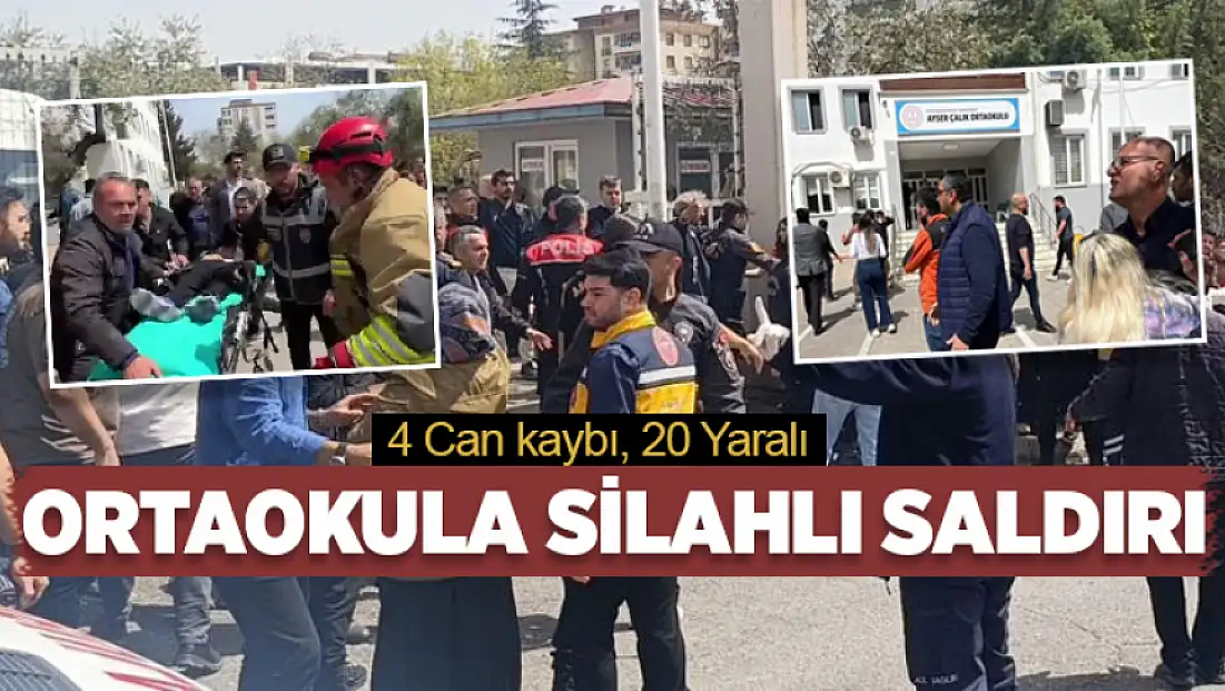 Ortaokula silahlı saldırı: 4 can kaybı, 20 yaralı