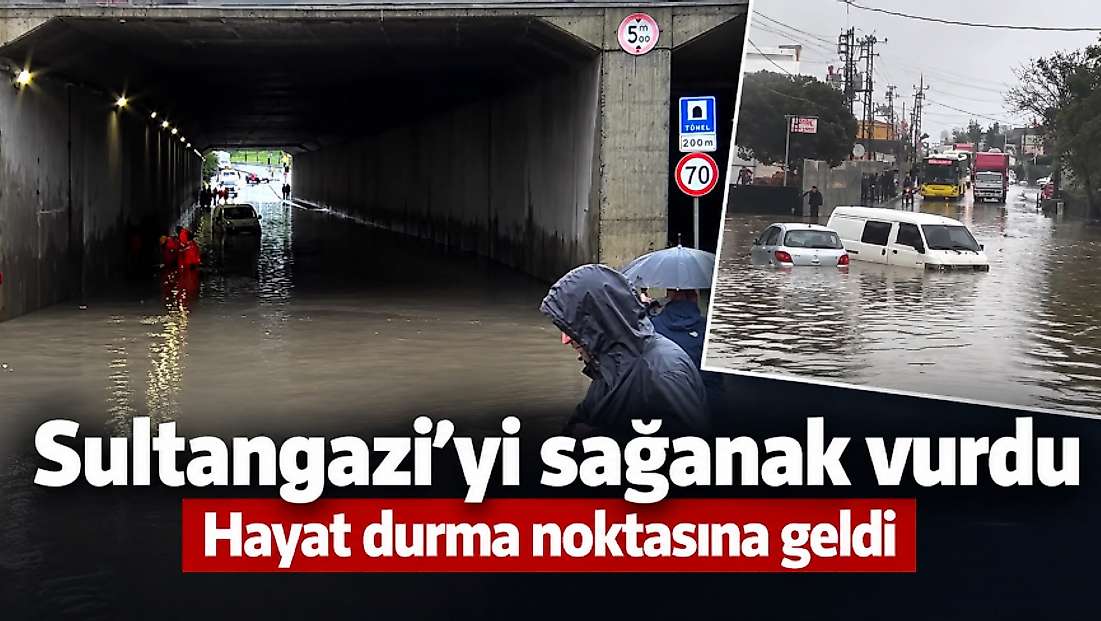 Sultangazi’yi sağanak vurdu, hayat durma noktasına geldi