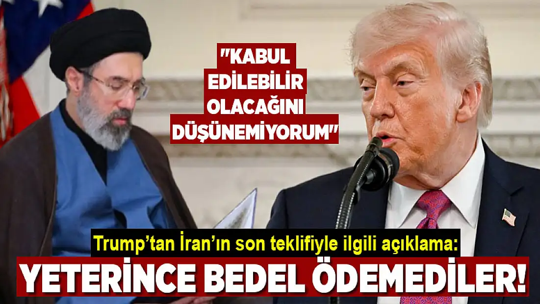 Trump İran hakkında: Yeterince bedel ödemediler!