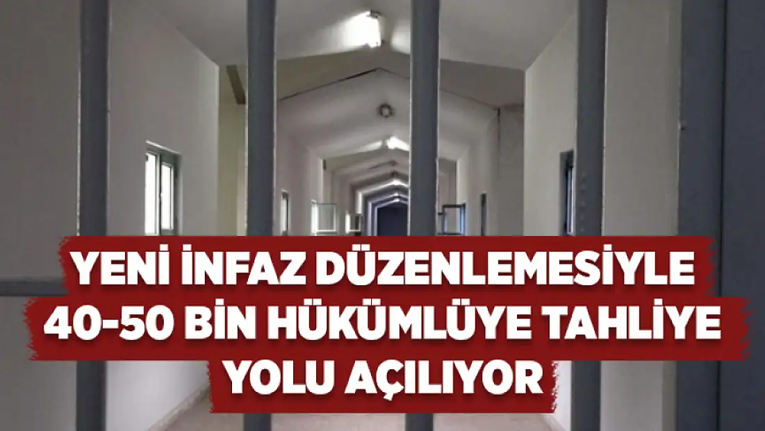 Yeni infaz düzenlemesiyle 40-50 bin hükümlüye tahliye yolu açılıyor