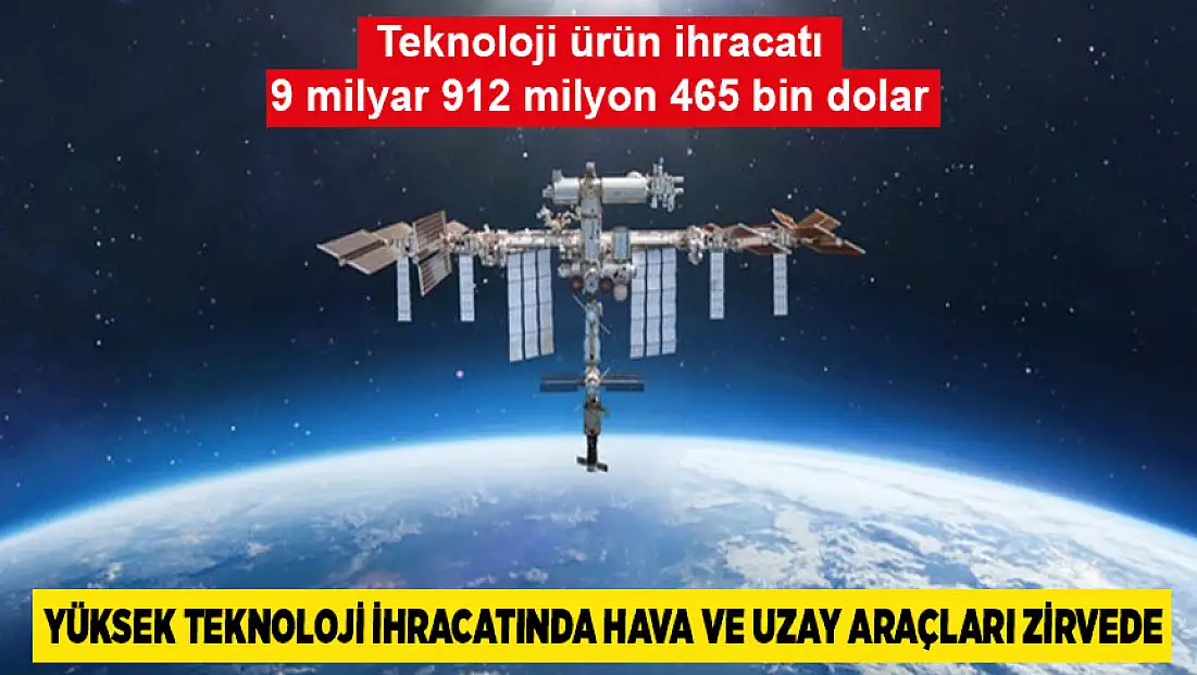 Yüksek Teknoloji İhracatında Hava Ve Uzay Araçları zirvede