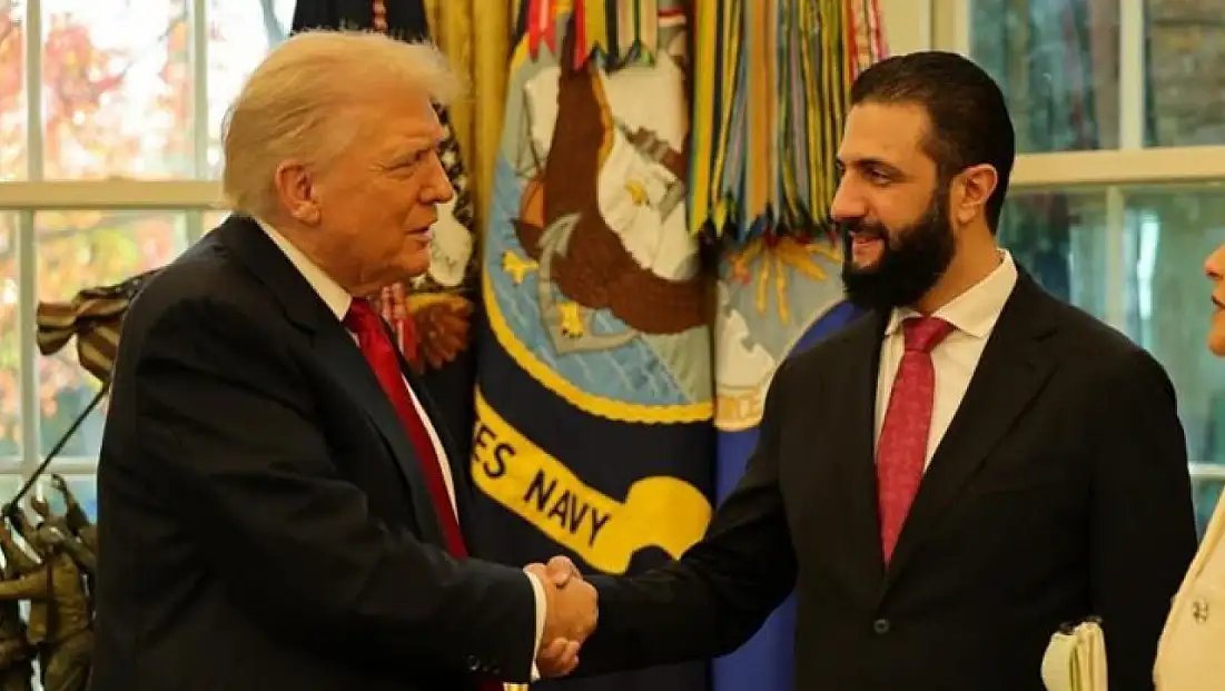 Suriye Devlet Başkanı eş-Şara, ABD Başkanı Trump ile bir araya geldi