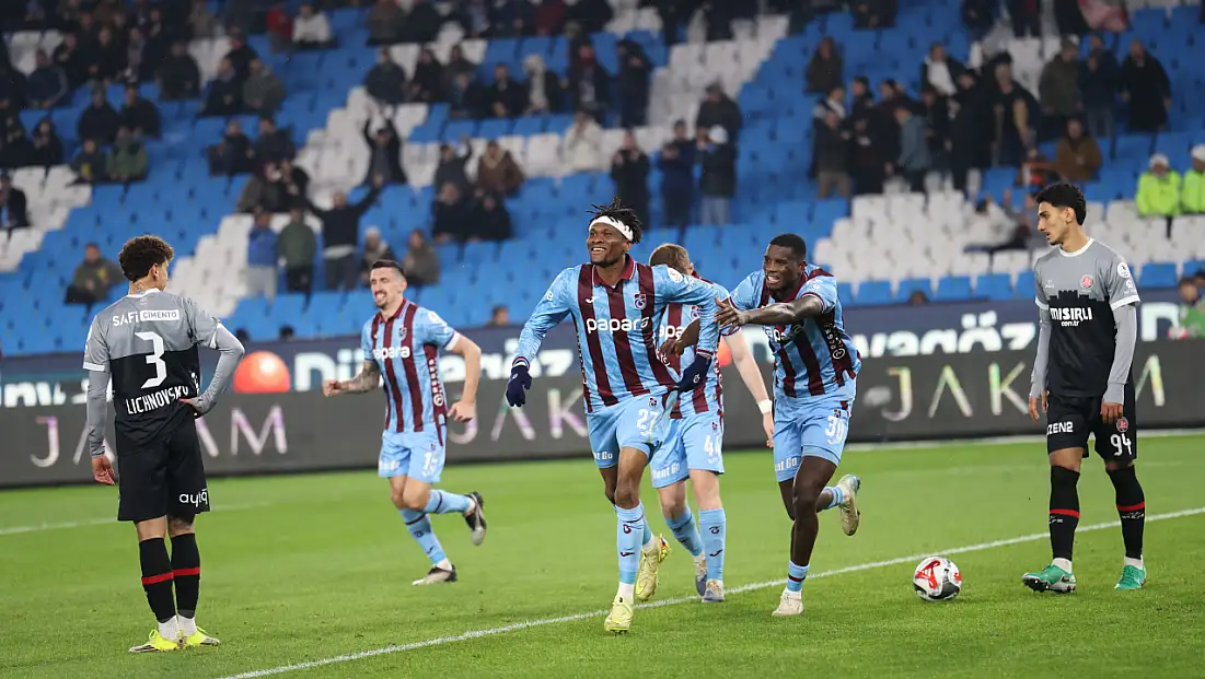 Trabzonspor, Fatih Karagümrük’ü 3 gölle geçti