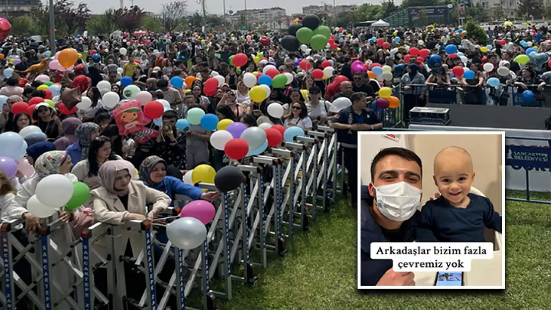 Kanseri yenen minik Ali Asaf için binlerce kişi balonlarla buluştu
