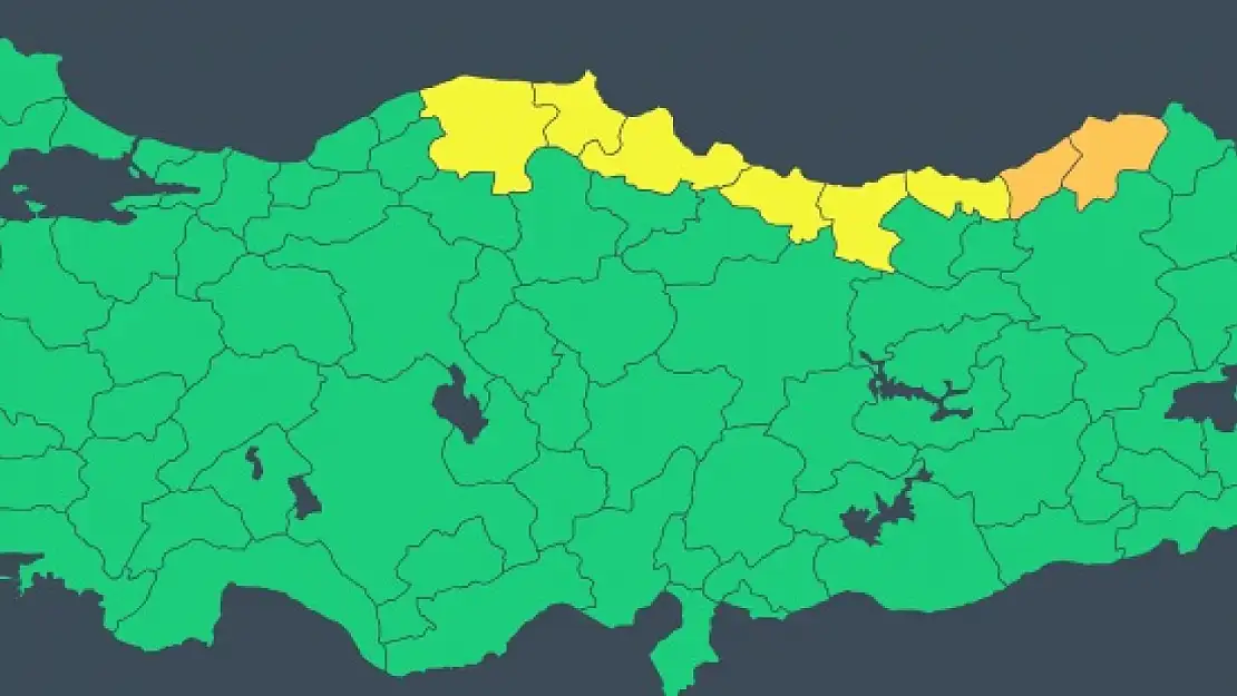 Meteoroloji'den 6 İl için sarı, 2 İl için turuncu kod uyarısı