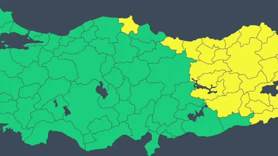 Meteorolojiden 25 İl için sarı kod uyarısı