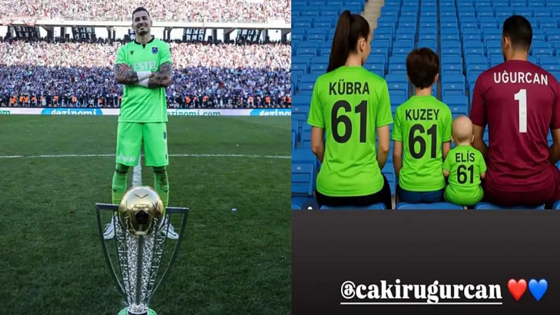 Uğurcan Çakır'dan transfer mesajı: Şampiyonluk kupalı paylaşım