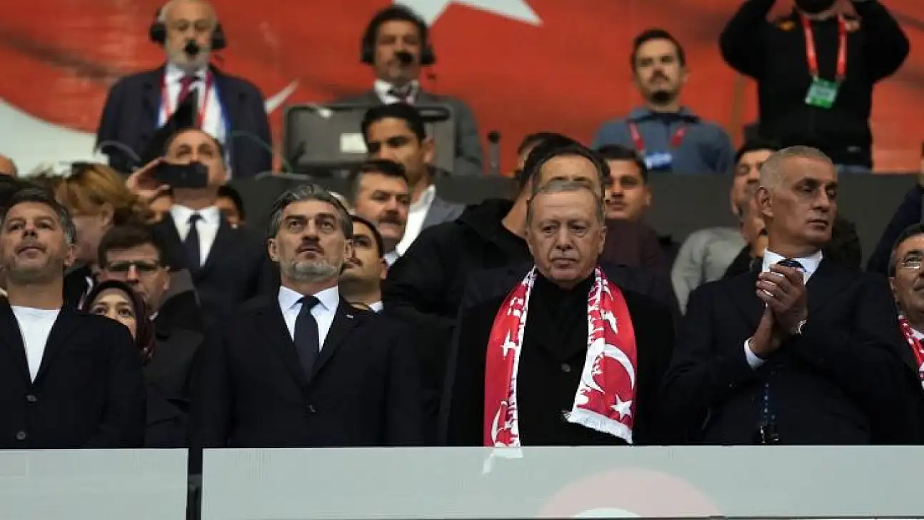 Cumhurbaşkanı Erdoğan, Türkiye - Gürcistan maçında