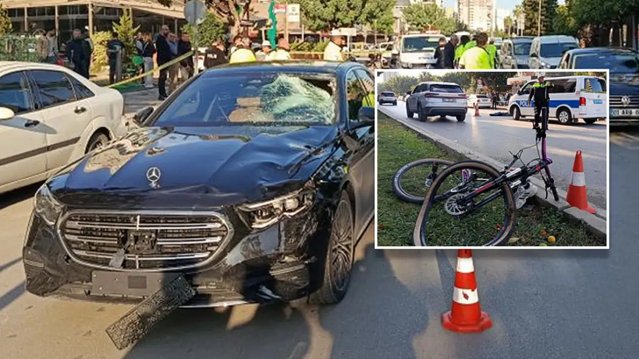 Yaya geçidinde bisikletli çocuğa çarpıp kaçtı