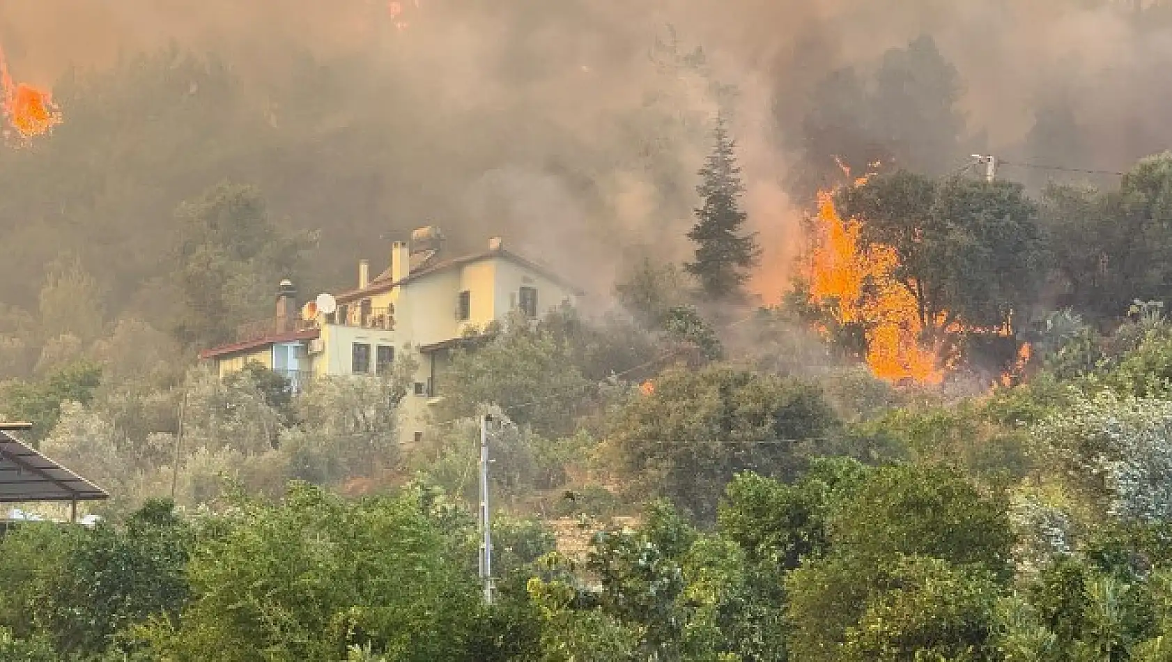 Fethiye'deki yangınlarda 200 hektar ormanlık alan etkilendi