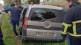 Kontrolden çıkan otomobil yol kenarına savruldu 1 ölü, 1 yaralı