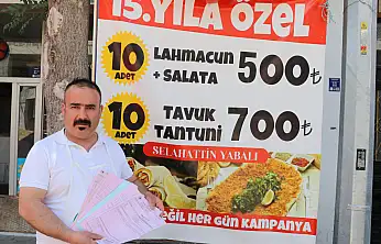 200 TL'ye satılan lahmacunu 50 TL'ye sattı diye şikayet edildi