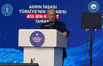 Devlet Bahçeli: Günümüzün Süleyman'ı Recep Tayyip Erdoğan, günümüzün Sinan'ı Murat Kurum'dur