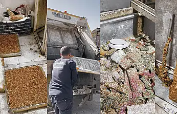 Halkın sağlığı tehdit altında! Mide bulandıran şartlarda lokum ve cezerye ürettiler