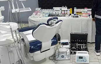 Kaçak diş kliniğine baskın: Sahte diş hekimi çift gözaltına alındı