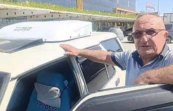 Otomobilinin tavanına otobüs kliması taktırdı