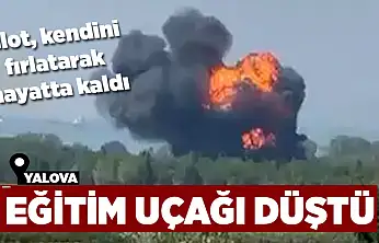 Yalova'da eğitim uçağı düştü