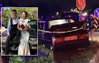 Yeni evlenen genç çifti kaza ayırdı