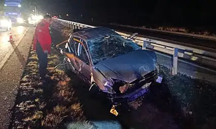 Otostop yapan bir kişi, bindiği aracın takla atması sonucu hayatını kaybetti