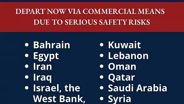 ABD'den 16 ülkedeki vatandaşlarına güvenlik uyarısı: Derhal terk edin