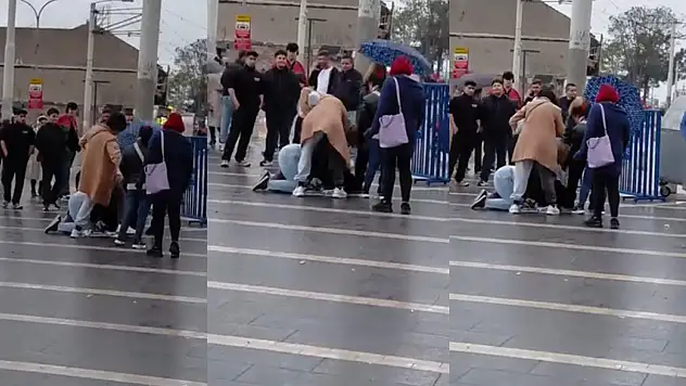 Bursa'da kadınlar engelli vatandaşı meydanda darp etti!