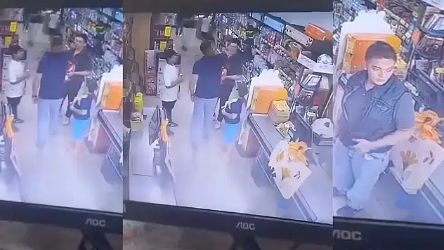 Çocuğu uyaran market çalışanı, abisinin saldırısına uğradı!