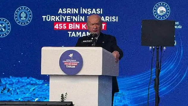 Devlet Bahçeli: Günümüzün Süleyman'ı Recep Tayyip Erdoğan, günümüzün Sinan'ı Murat Kurum'dur