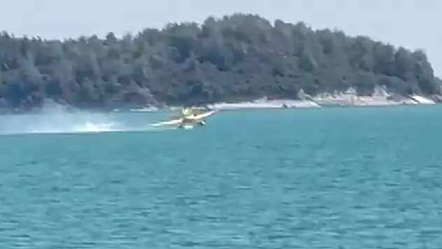 Yangın söndürme uçağı kaza yaptı