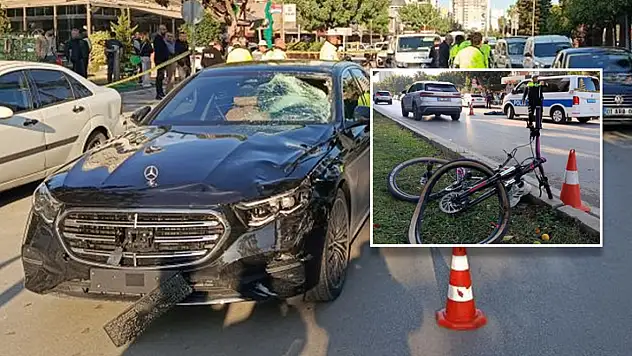 Yaya geçidinde bisikletli çocuğa çarpıp kaçtı