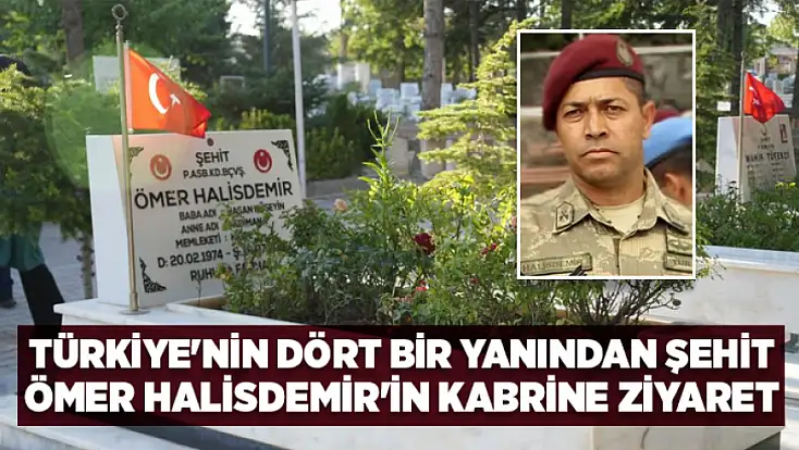 15 Temmuz'un 10. yılında şehit Ömer Halisdemir'in kabrine ziyaretçi akını