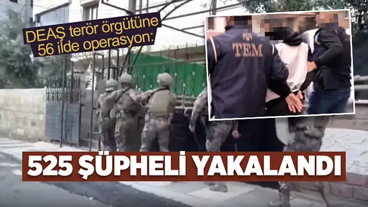 56 İlde DEAŞ operasyonu: 525 şüpheli yakalandı