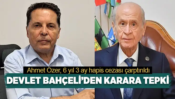 Ahmet Özer, 6 yıl 3 ay hapis cezası çarptırıldı