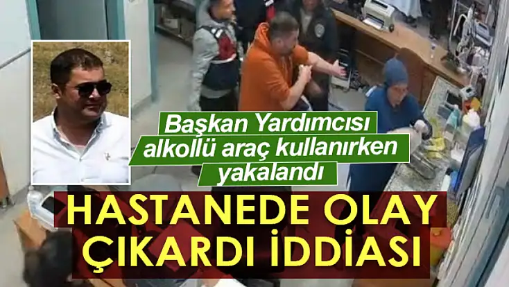 Belediye başkan yardımcısı alkol kontrolünü kabul etmedi