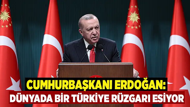 Cumhurbaşkanı Erdoğan: Dünyada bir Türkiye rüzgarı esiyor