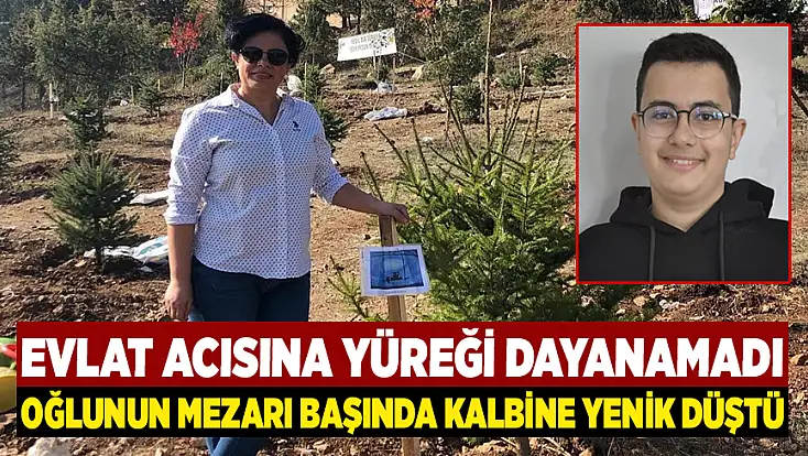 Evlat acısına yüreği dayanamadı: Oğlunun mezarı başında kalbine yenik düştü