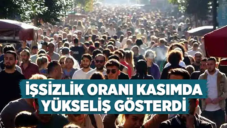 İşsizlik oranı kasımda yükseliş gösterdi