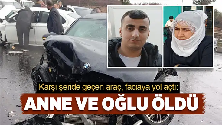 Karşı şeride geçen araç, faciaya yol açtı