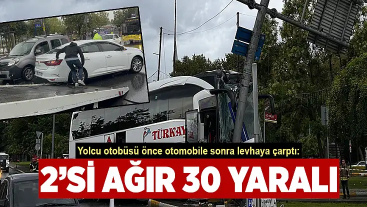 Kontrolden çıkan yolcu otobüsü korkuttu: 2’si ağır 30 yaralı