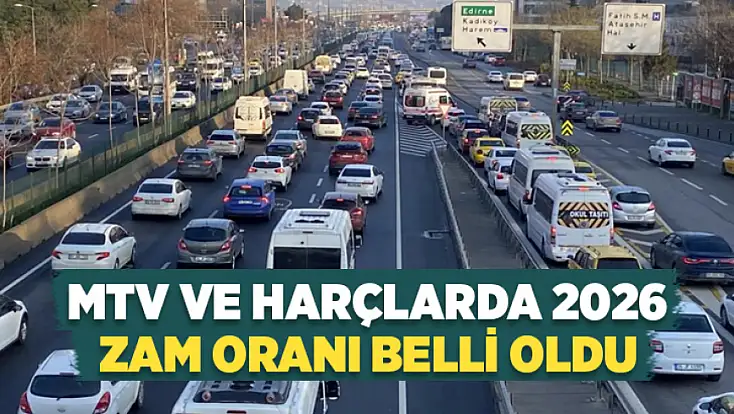 MTV ve harçlarda 2026 zam oranı belli oldu