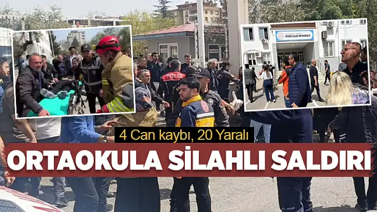 Ortaokula silahlı saldırı: 4 can kaybı, 20 yaralı