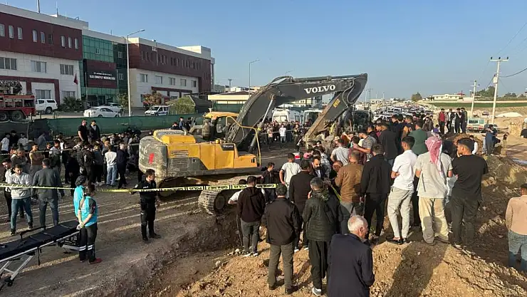 Ceylanpınar'da göçük 4 İşçi toprak altında kaldı