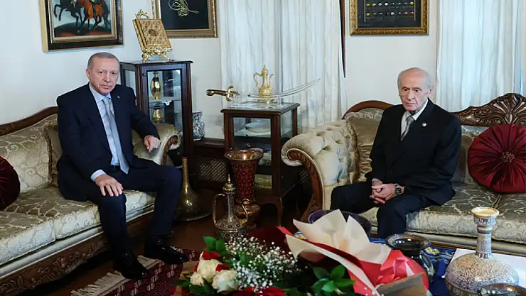 Cumhurbaşkanı Erdoğan, MHP Genel Başkanı Bahçeli'yi ziyaret etti