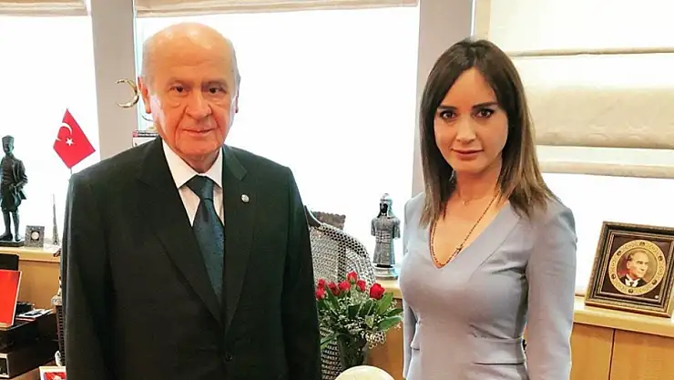 Gazeteci Nazlı Çelik, MHP Lideri Devlet Bahçeli ile görüştü